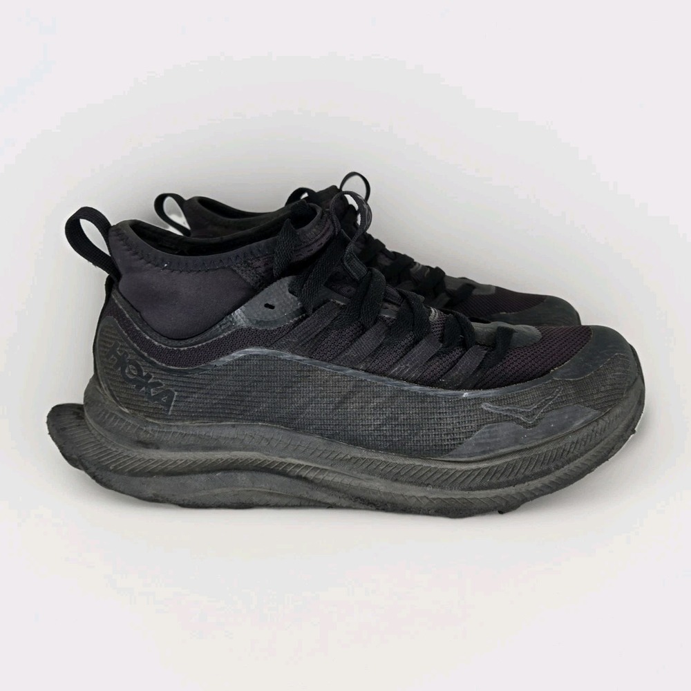 Hoka One Kawana Mid Men's Size US 9 D Carbon Black Athletic Sneakers 1169270BBNB